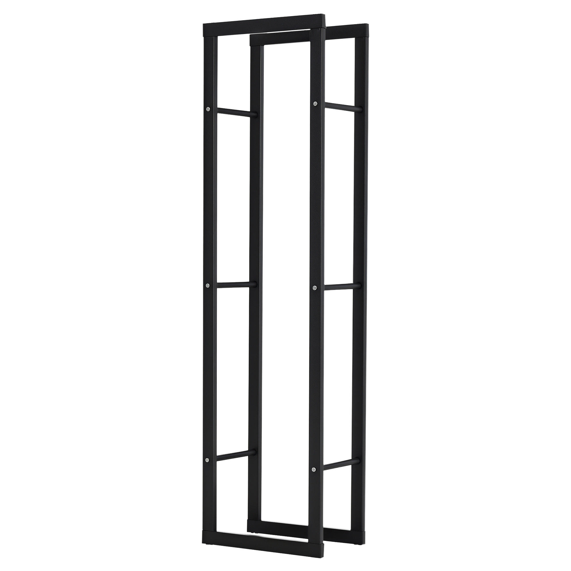 KAMINHOLZREGAL DE-10087 Stahlrahmen, bis 100 kg Schwarz - Schwarz, Metall (25/150/40cm) - ComfortXL