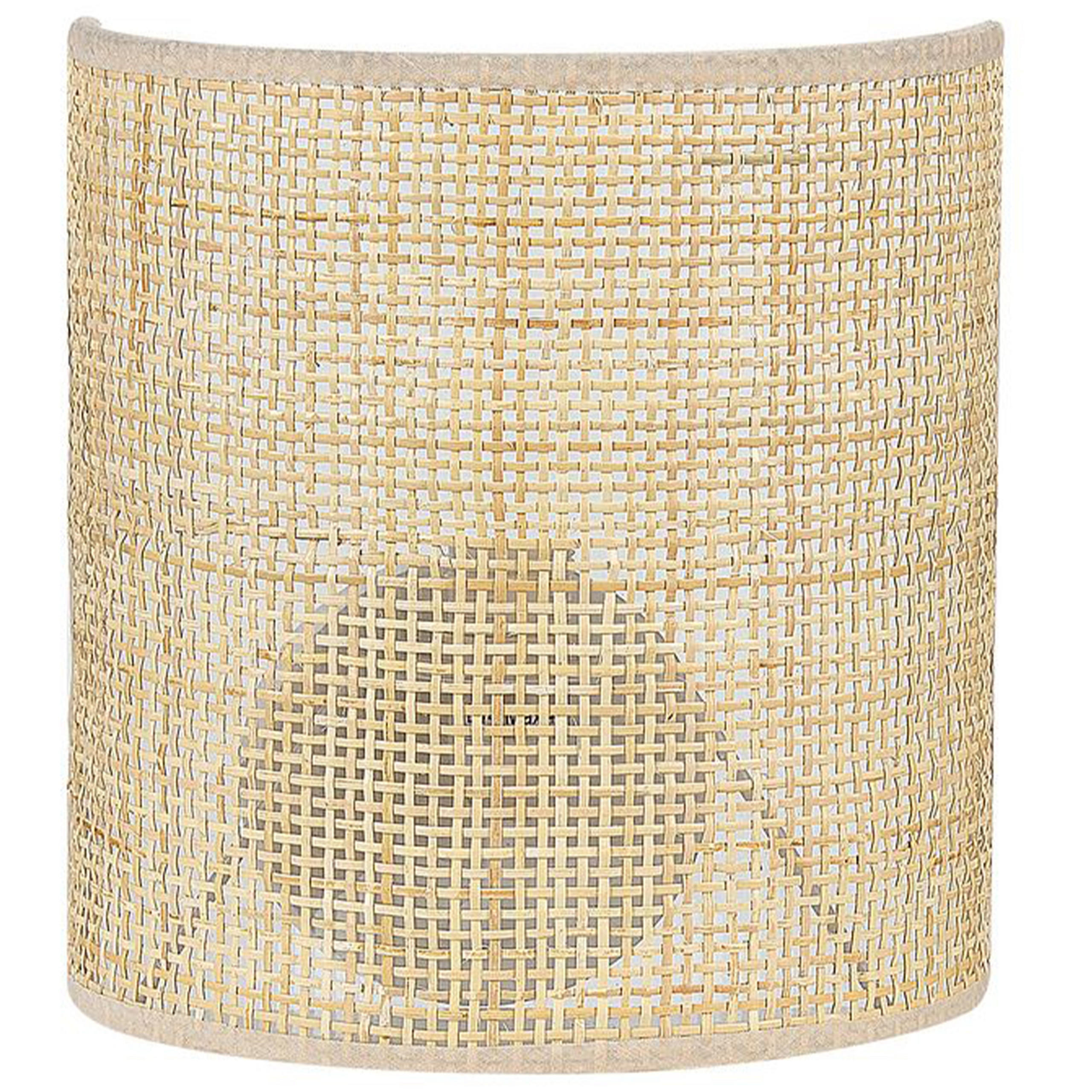 WANDLEUCHTE Cario 12/20/22 cm - Naturfarben, Naturmaterialien (20/22/12cm) - Beliani