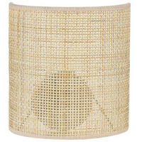 WANDLEUCHTE Cario 12/20/22 cm - Naturfarben, Naturmaterialien (20/22/12cm) - Beliani