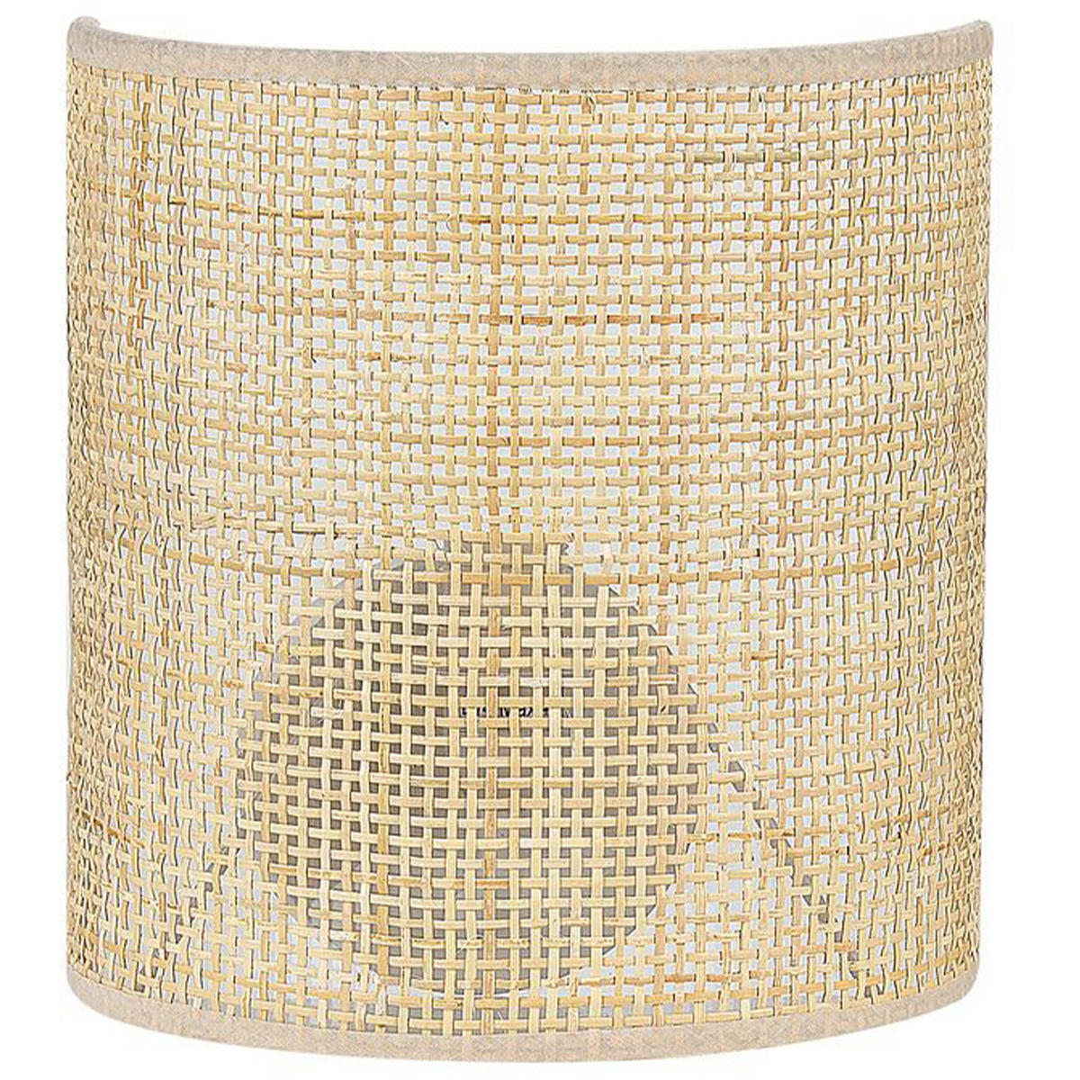 WANDLEUCHTE Cario 12/20/22 cm - Naturfarben, Naturmaterialien (20/22/12cm) - Beliani