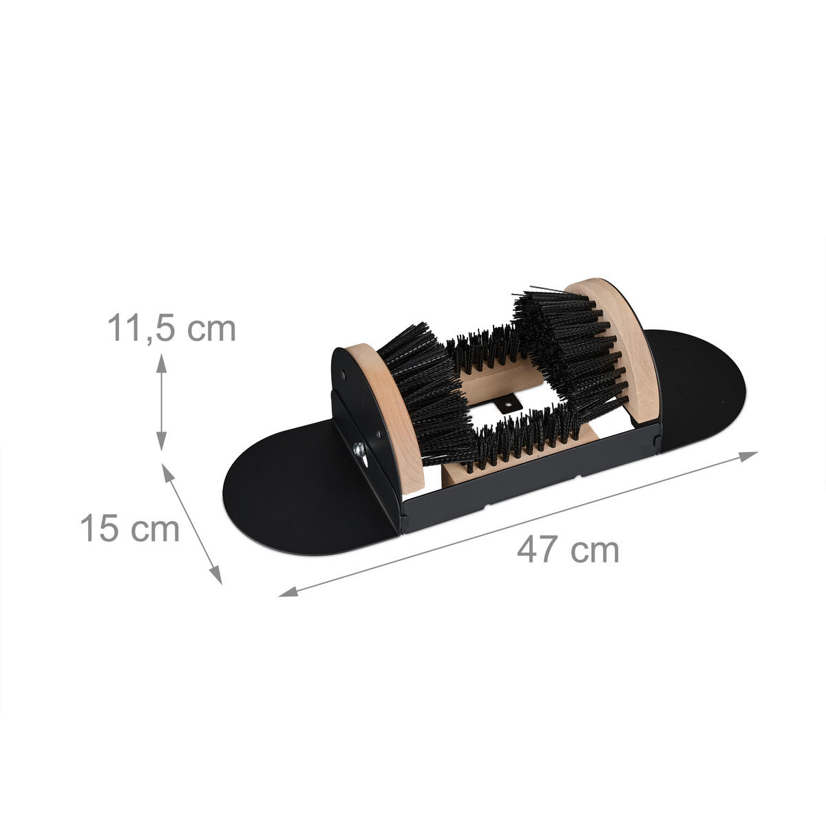 SCHUHABSTREIFER - Schwarz, Holz/Kunststoff (47/15cm) - Relaxdays