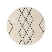 WOLLTEPPICH rund Berber Cream ø 100 cm rund - Creme, Textil (100/100cm) - benuta Pure