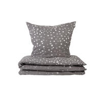 BETTWÄSCHESET Runa - Feinbiber - 2-teilig - 155 x 220 cm - Grau - Grau, Textil (155/220cm) - SCHIESSER