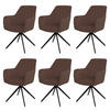 ESSZIMMERSTUHL Braun 6er-Set - Braun, Textil (58/87/55cm) - MCW