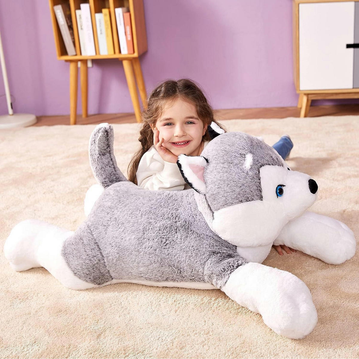 STOFFTIER Husky 78 cm - Multicolor, Textil (33/78cm)