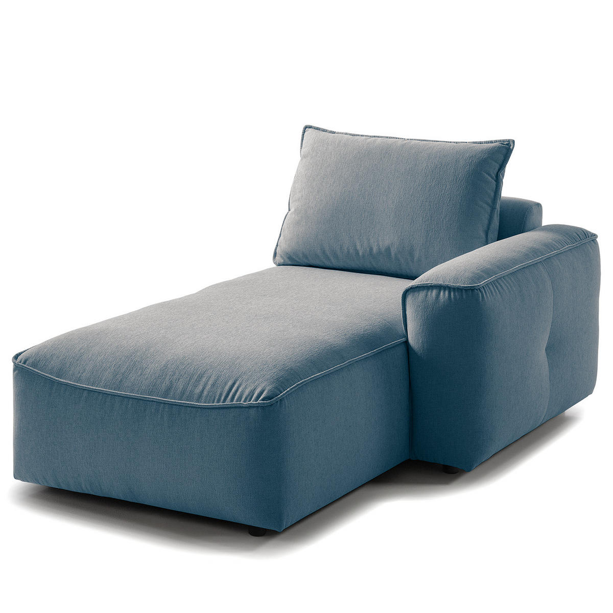 MODULLONGCHAIR - Blau, Holz/Textil (170/82/105cm) - home24