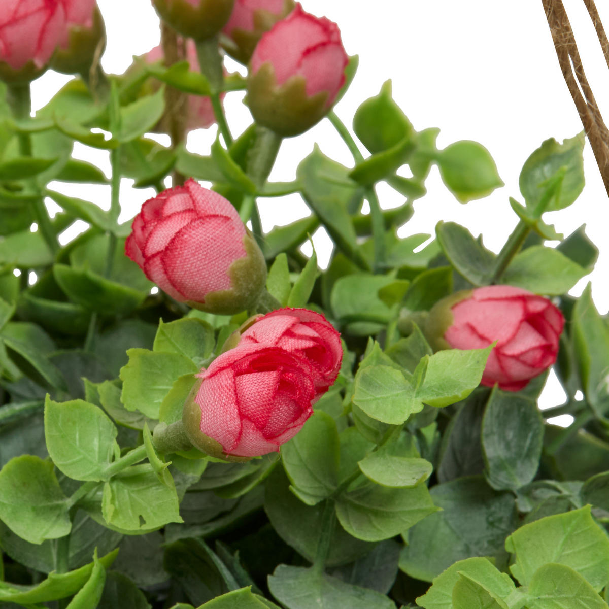 KUNSTROSE hängend Musa Rosa Ø 15 cm, 42 cm - Rosa, Kunststoff (42cm) - Atmosphera Createur d´interieur