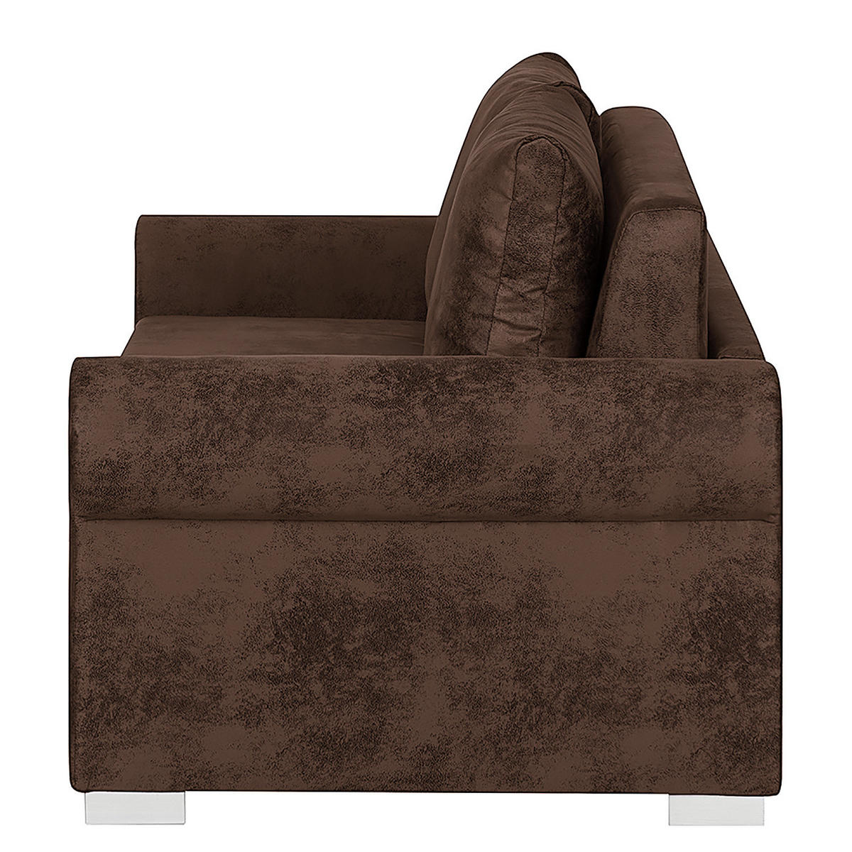SCHLAFSOFA - Dunkelbraun, Textil (164/90/90cm) - home24