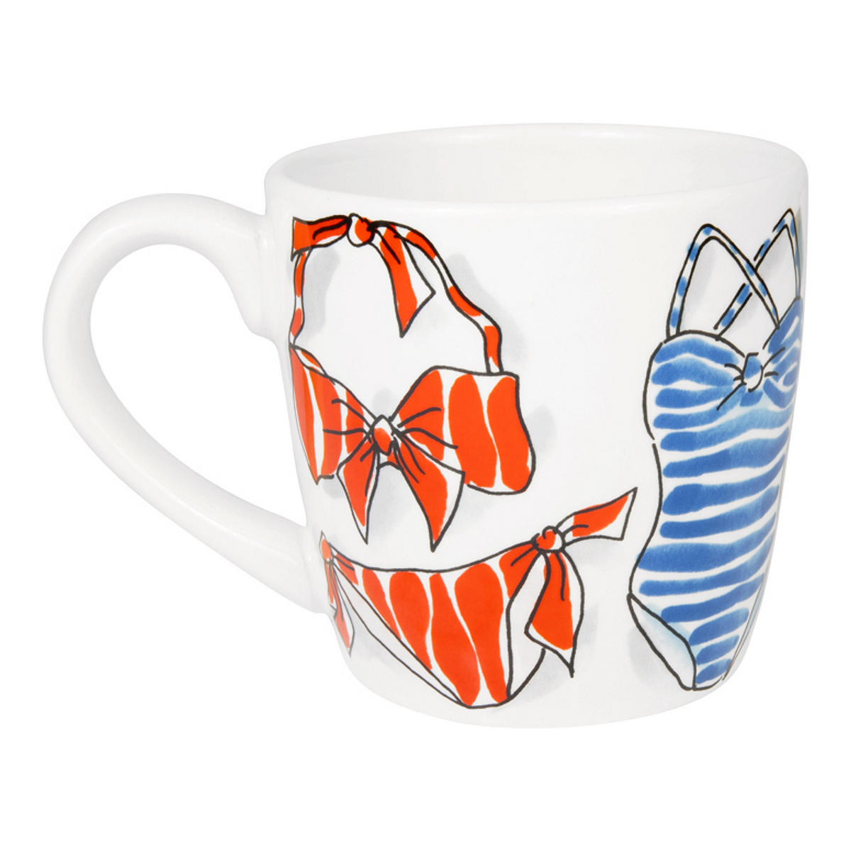 CAPPUCCINO-BECHER Bikini in Bunt - 500 ml - Multicolor, Keramik (0.5L) - Blond Amsterdam