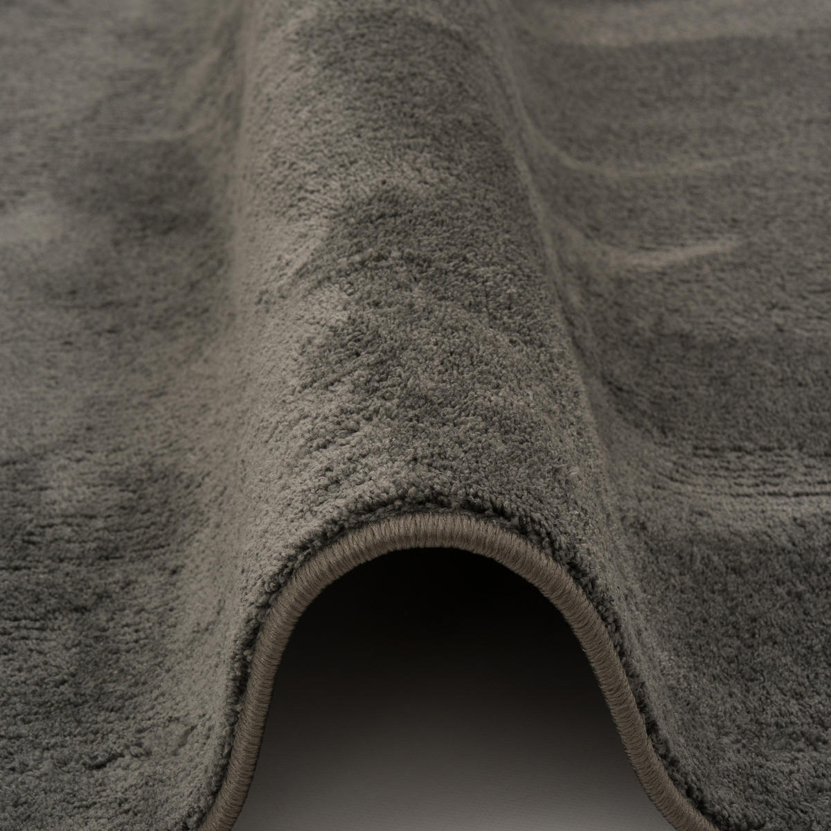 LUXUS SUPER SOFT HOCHFLOR LANGFLOR TEPPICH LÄUFER DELUXE - Anthrazit, Textil (80/320cm) - Snapstyle