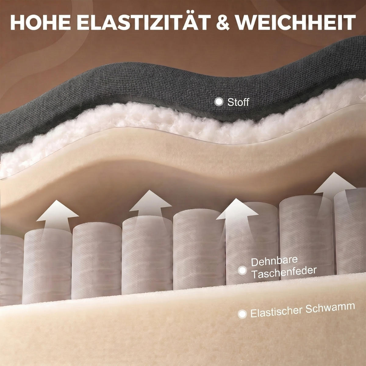 MASSAGESESSEL Polyester Dunkelgrau - Dunkelgrau/Schwarz, Holzwerkstoff/Kunststoff (87/100/77cm) - HOMCOM