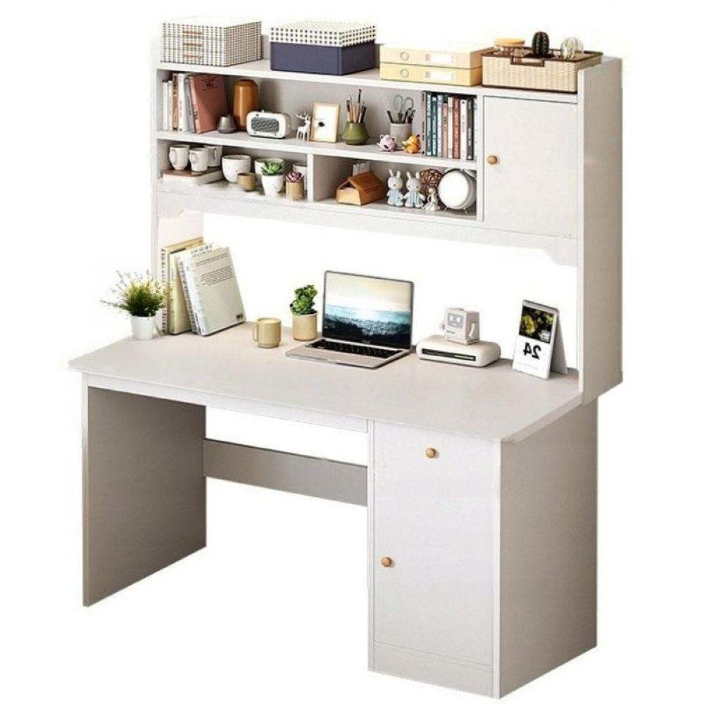 SCHREIBTISCH, weiß 120x43x165cm - Weiß, Holzwerkstoff (43/120/165cm)