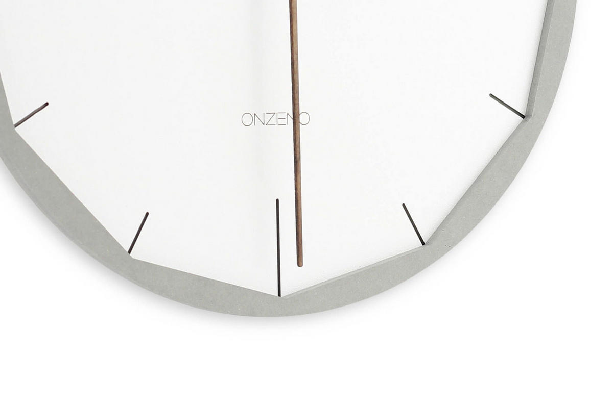 WANDUHR Design Weiß 29/29 cm - Weiß, Holzwerkstoff (29/29/1cm) - ONZENO