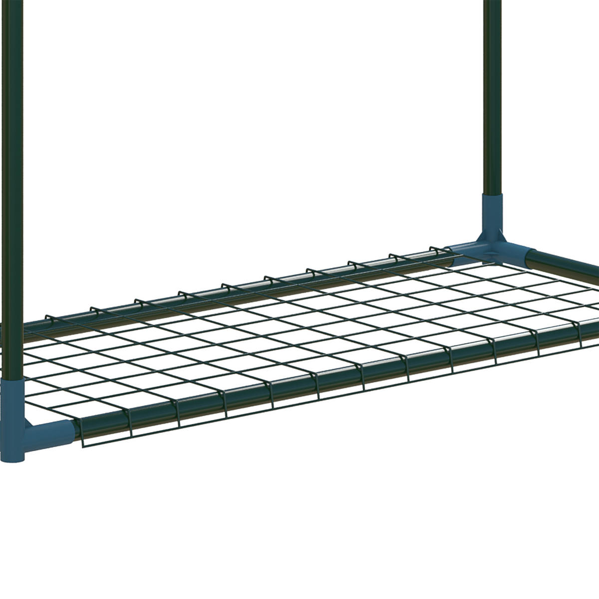 PFLANZENREGAL, Stahl, Grün - Grün, Metall (27/110/70cm) - Outsunny