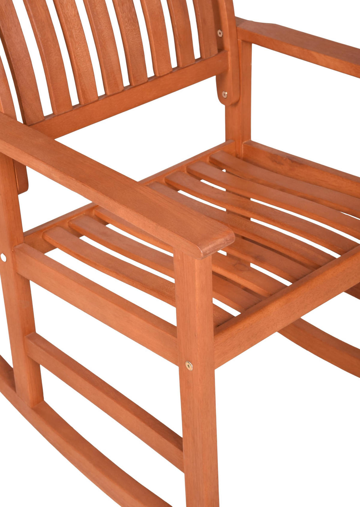 OUTDOOR-SCHAUKELSTUHL Cedric Natur Eukalyptus Gartenstuhl - Naturfarben, Holz (62/102/93.5cm) - DELUKE