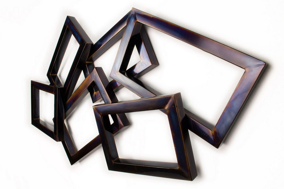 WANDDEKO Braun 127/75 cm - Braun, Metall (9.2/75/8cm) - KUNSTLOFT