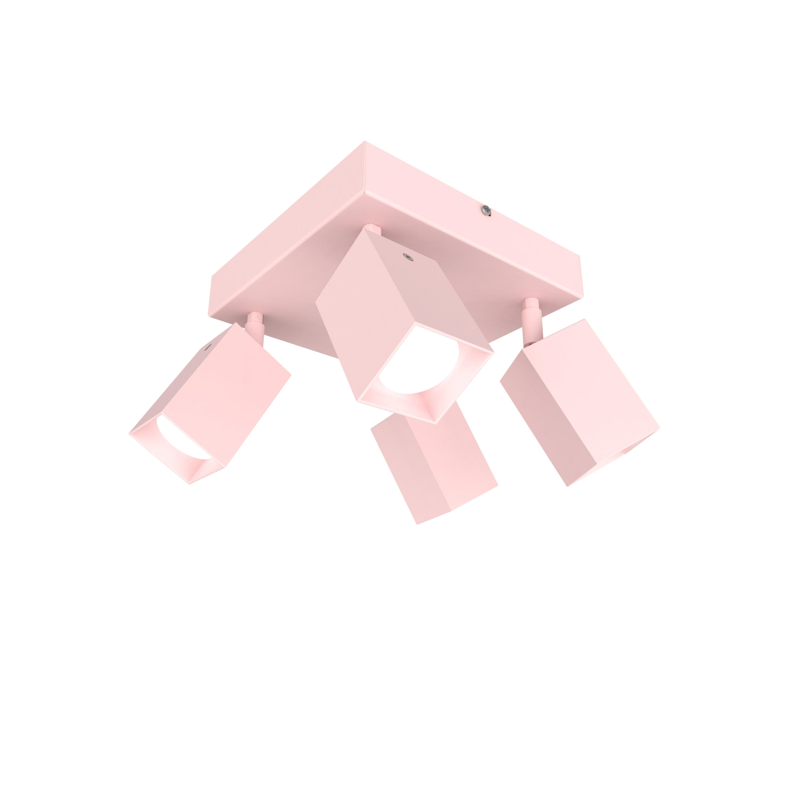 DECKENLEUCHTE - Pink, Metall (25/25/18cm) - Lumicom