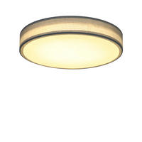 LED-DECKENLEUCHTE Alvira 30/30/6 cm - Grün, Textil (30/30/6cm) - Nettlife