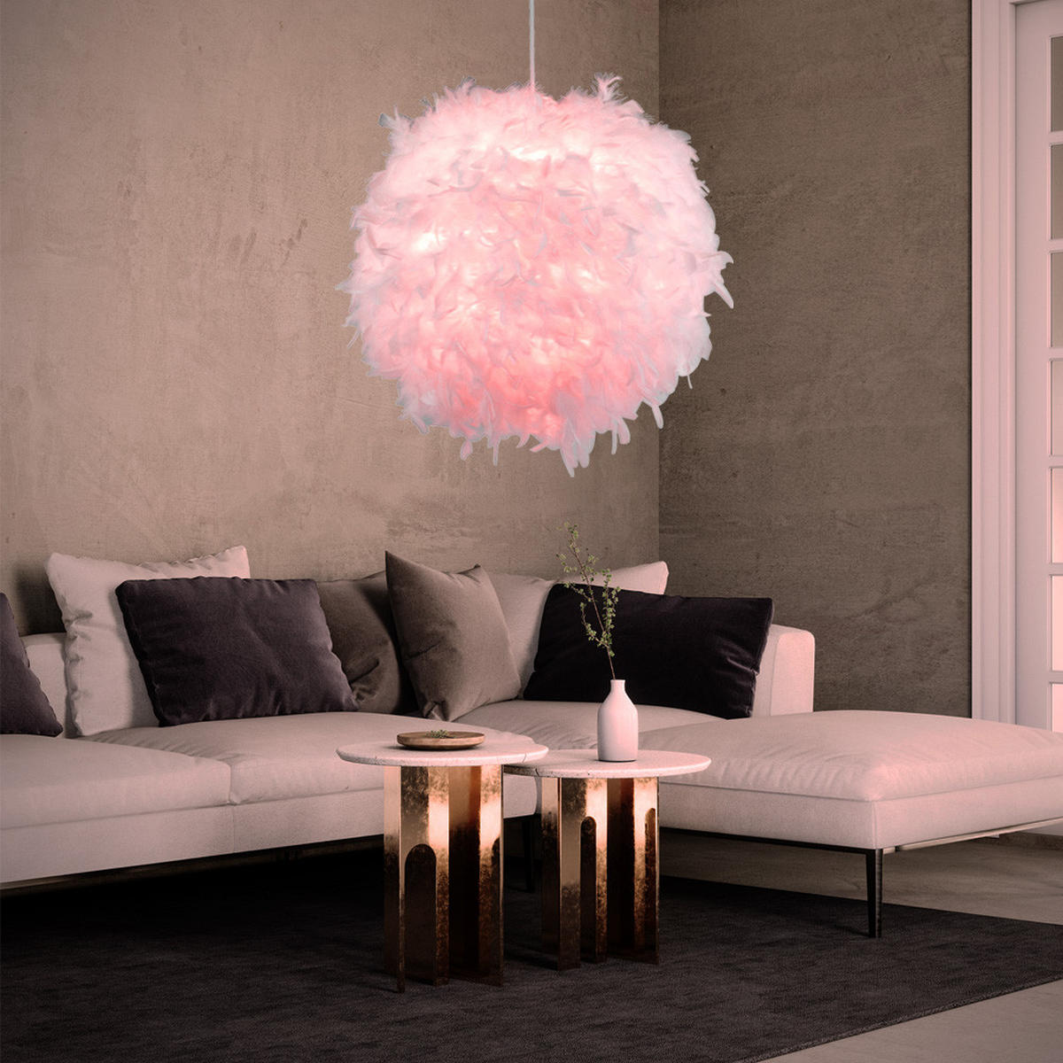 LED HÄNGELEUCHTE Metall Weiß - Weiß, Metall (60/60/130cm)