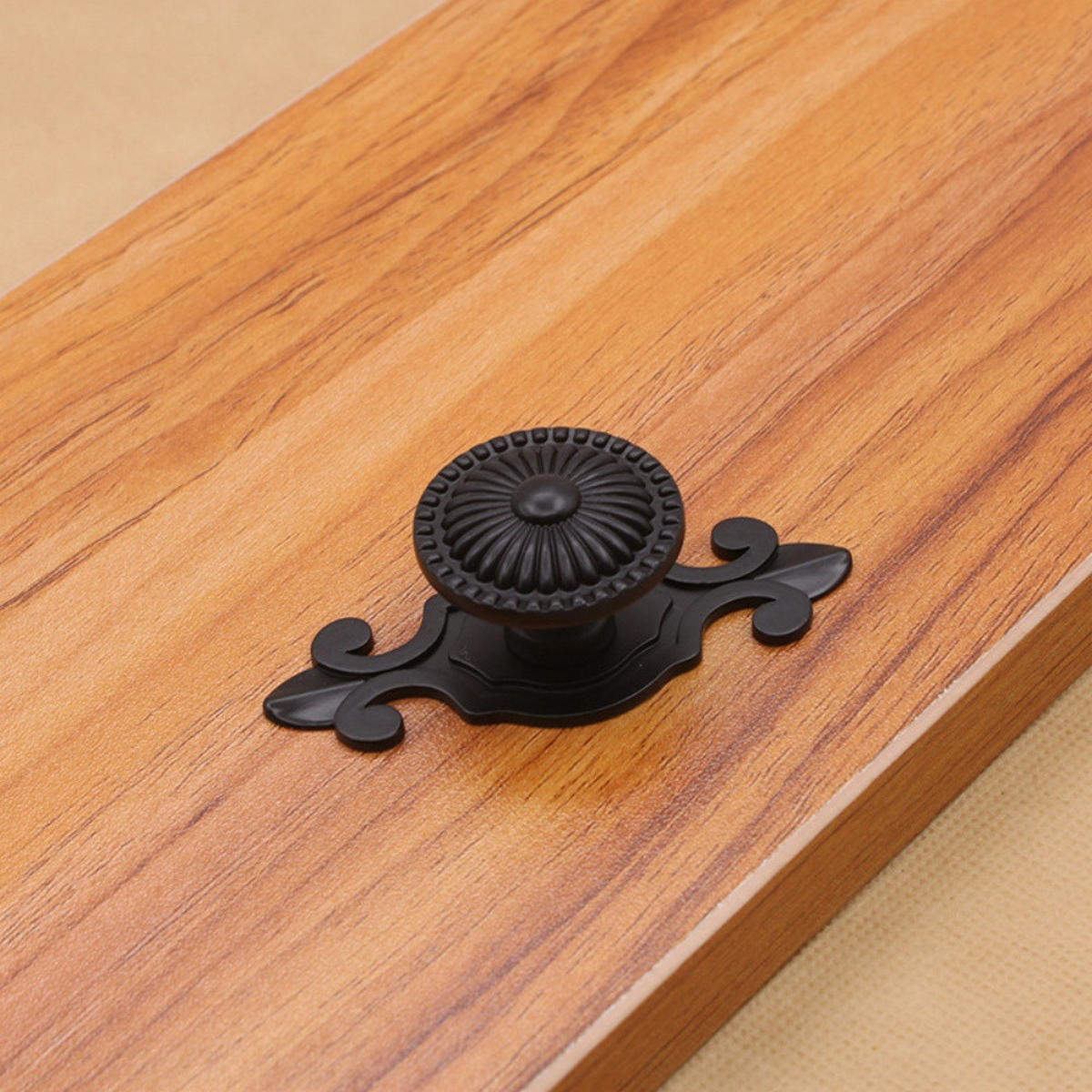 SCHRANKKNOPF Schwarz 1er-Set - Schwarz, Metall (0.32/0.32/3.2cm)