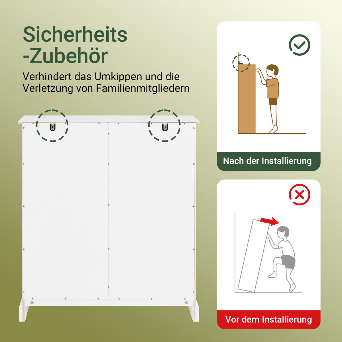 WÄSCHESCHRANK Weiß - Weiß, Holzwerkstoff (80/90/38cm) - SoBuy