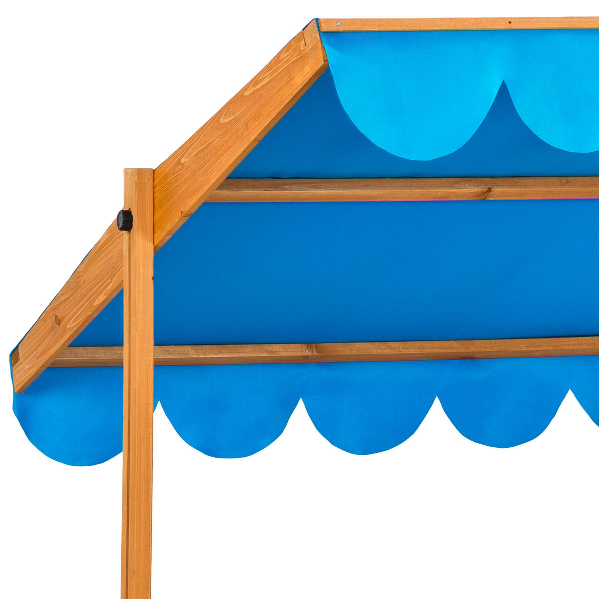 SANDKASTEN Emilia,120 x 120 x 120 cm,blau - Blau, Holz (120/120/120cm) - tectake
