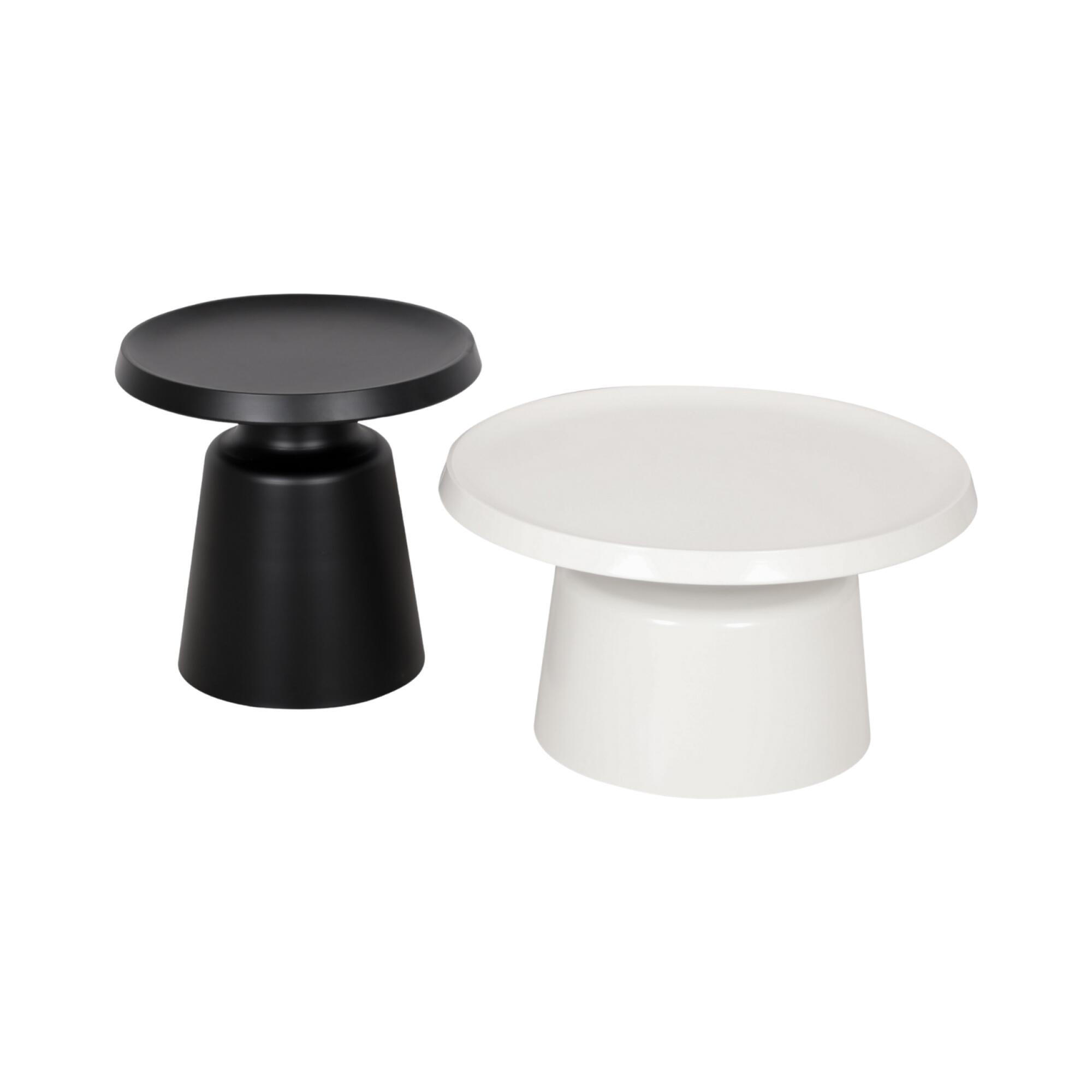 COUCHTISCH MODIG Weiß 73x73x45 cm - Weiß, Metall (73/73/45cm) - FURNLUX