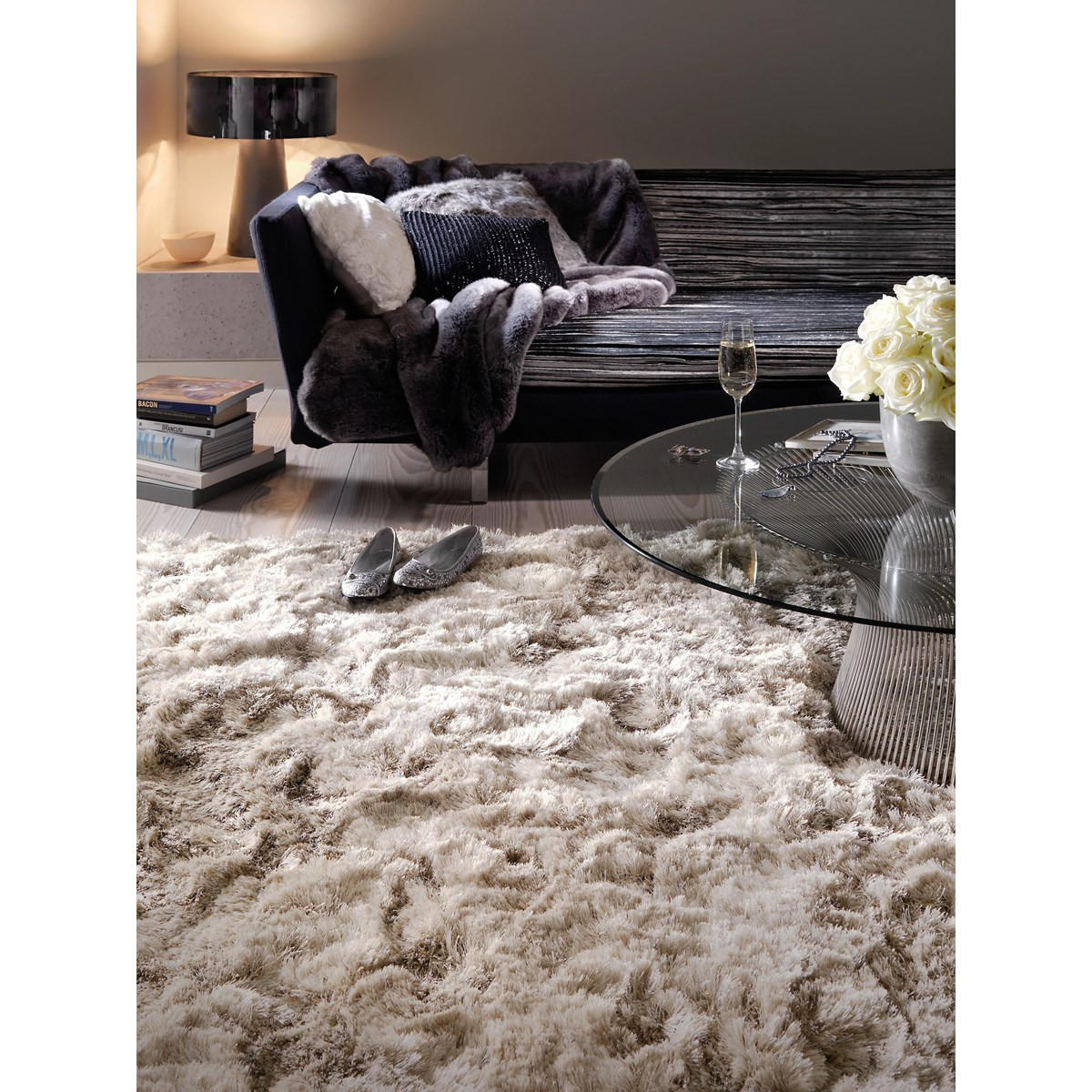 TEPPICH Handgetufteter SPLASH Beige 200 x 300 cm - Beige, Textil (200/300cm) - Novatrend