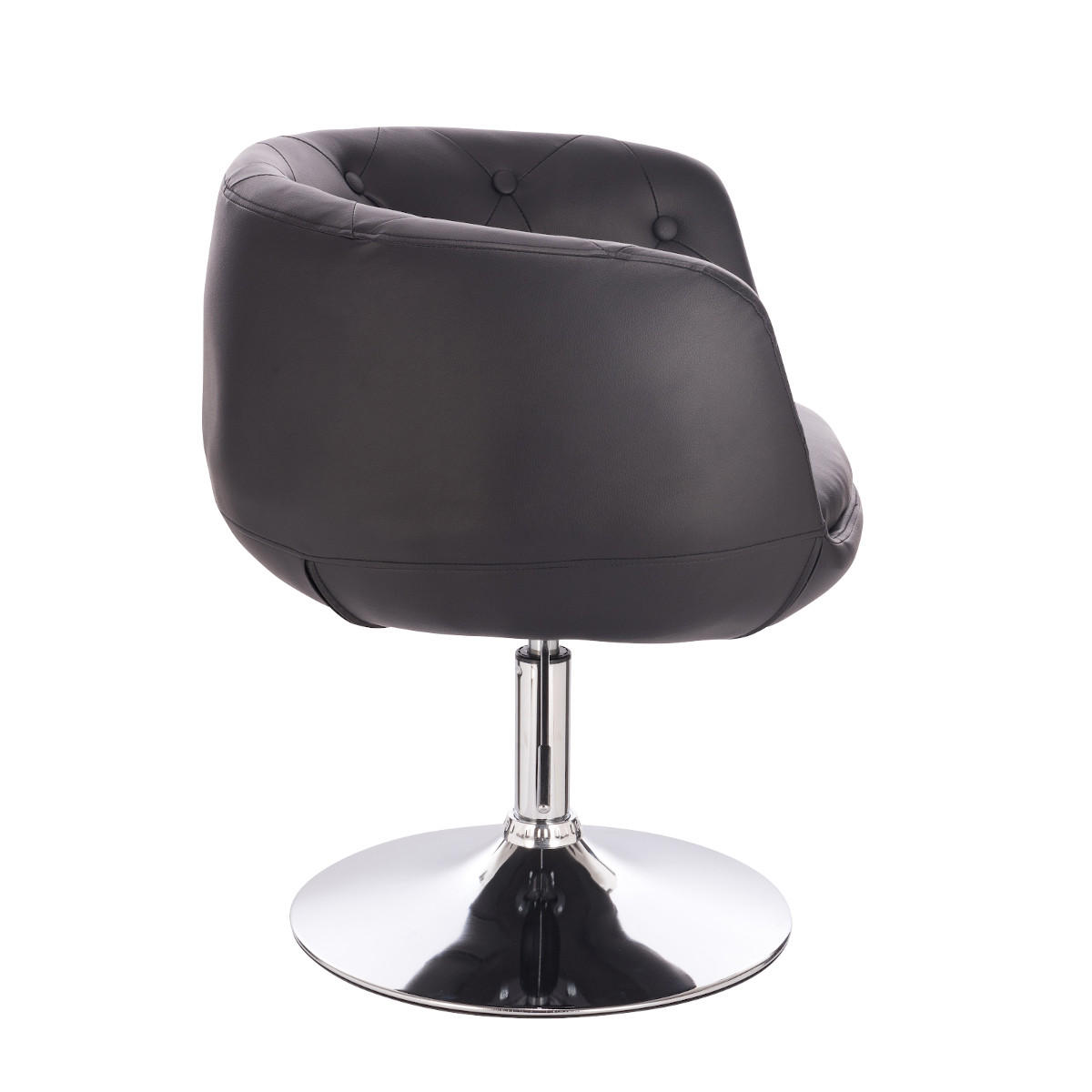 COCKTAILSESSEL PANAMA Kunstleder Schwarz - Silberfarben/Schwarz, Textil (55/78/61cm) - SVITA