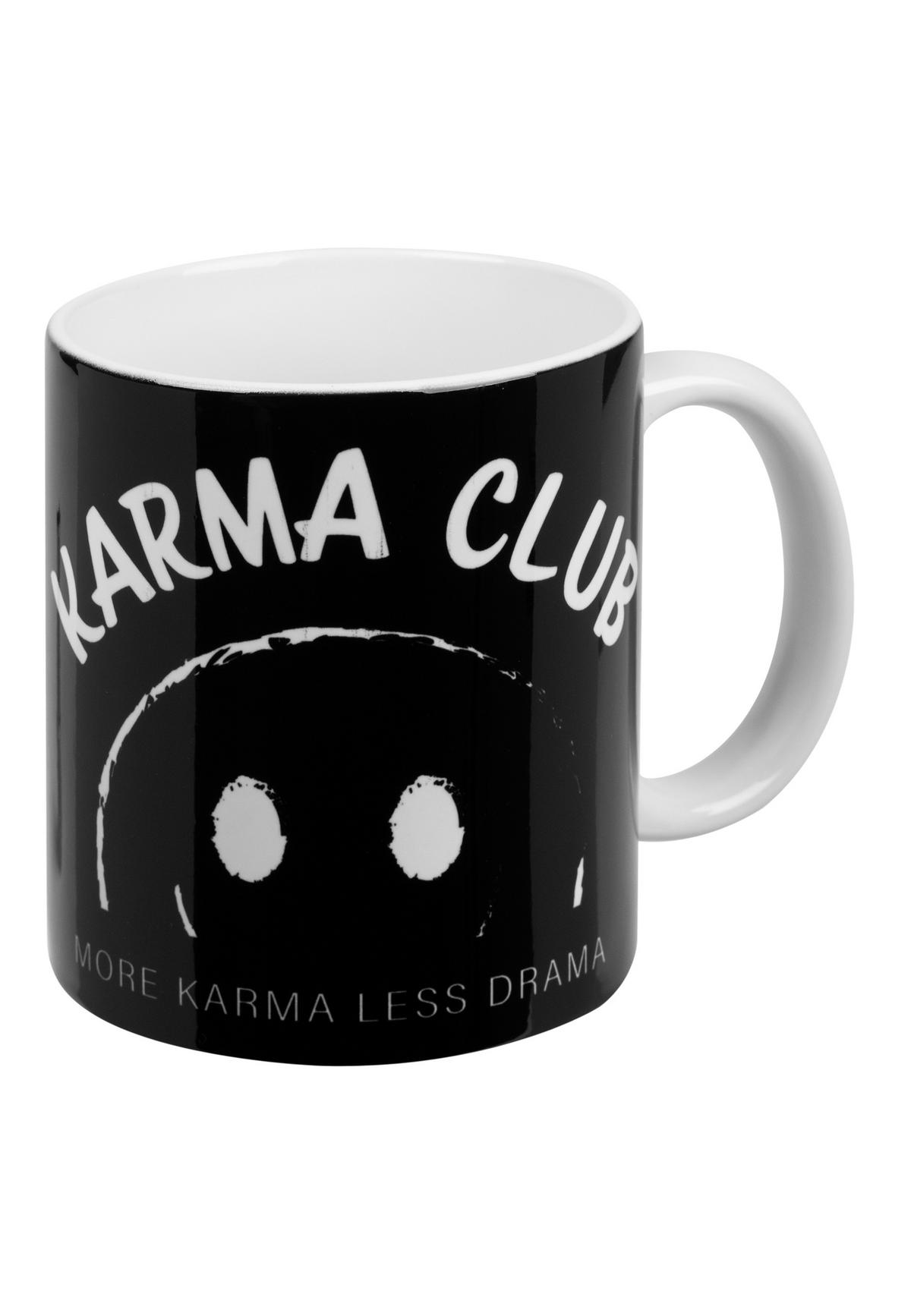 KAFFEEBECHER Karma Club Schwarz 320 ml - Schwarz, Keramik (0.32L) - United Labels