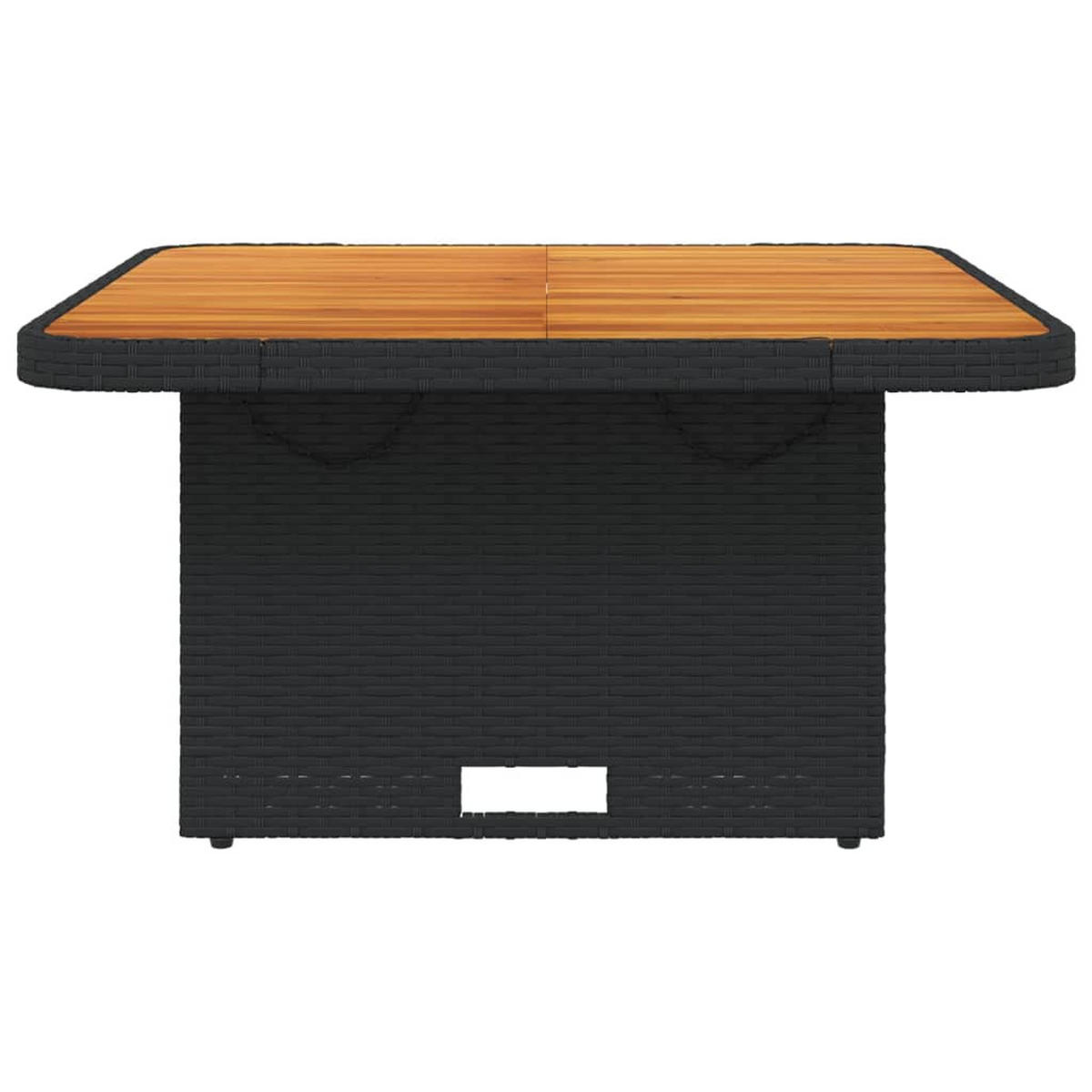 GARTENTISCH Tischmund 80/71/80 cm - Schwarz, Naturmaterialien (80/80/71cm) - ZMH