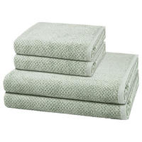 FROTTIERSET Pure 4-teilig - Grün, Textil (50/100cm) - Cawö