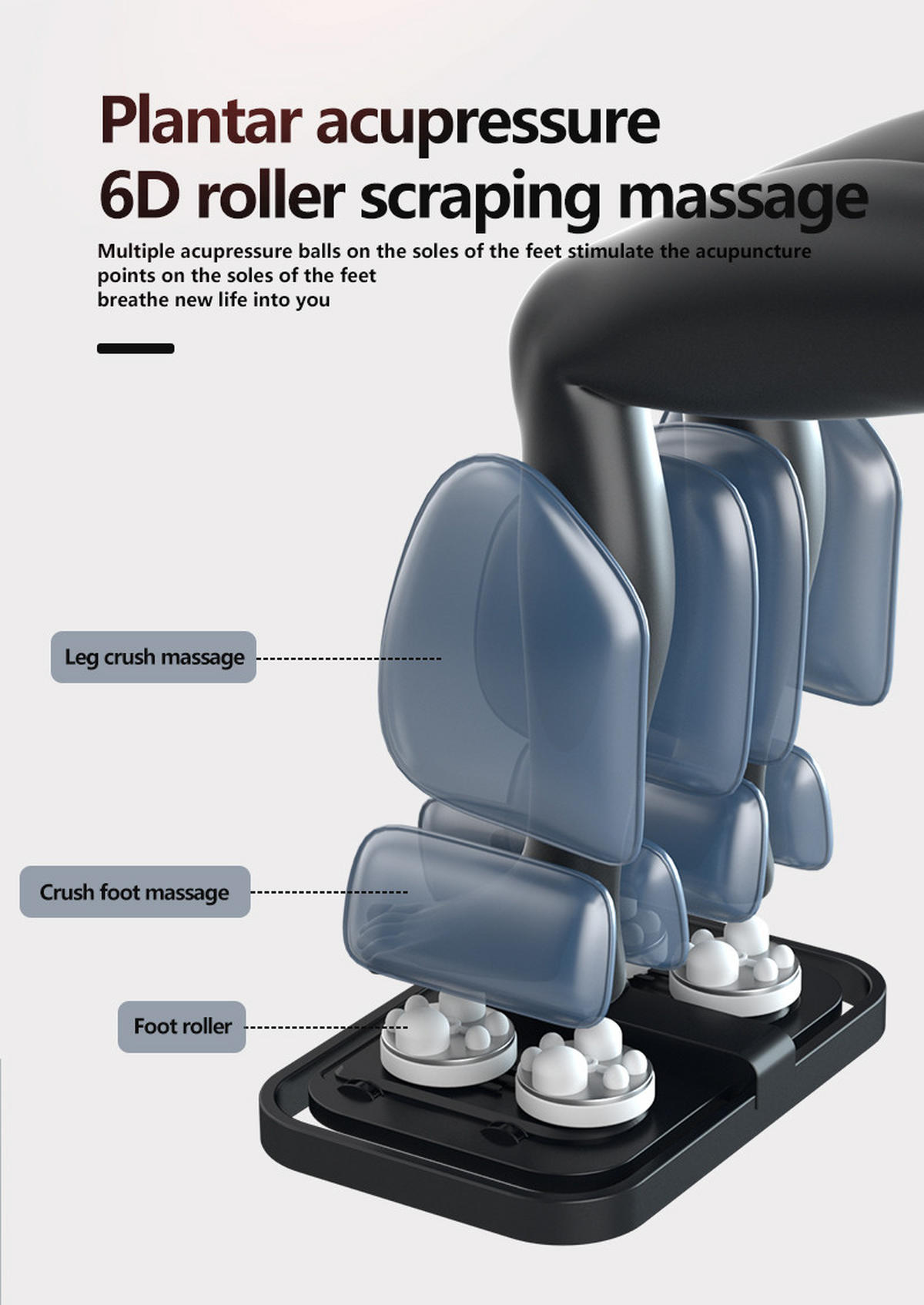 MASSAGESESSEL,S9B Heimmassagesessel 2026 - Grau, Textil (75/110/182cm) - Vallsero