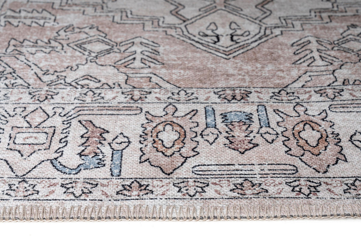 TEPPICH DUBAI hellgrau orientalisch 120/180 cm - Hellgrau, Textil (120/180cm) - Tapiso