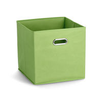 AUFBEWAHRUNGSBOX mit Griff, Vlies - Grün - Grün, Textil (32/32/32cm) - Zeller Present