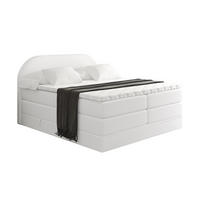BOXSPRINGBETT mit Matratze und Lattenrost - NOX KING-120x200 - Weiß - Weiß, Holzwerkstoff (120/200cm) - ALTDECOR