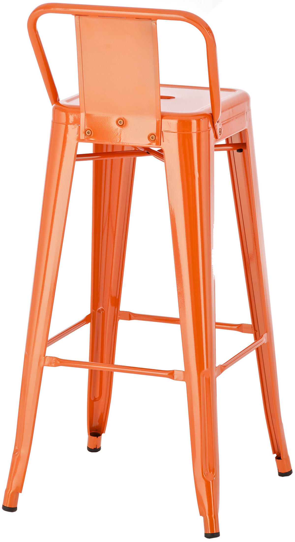BARHOCKER 4er Set Metall orange - Orange, Metall (44/96/43cm) - CLP