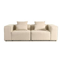 SOFA VERONA S - Beige, S - Beige, Kunststoff/Textil (240/70/120cm) - Home Deluxe