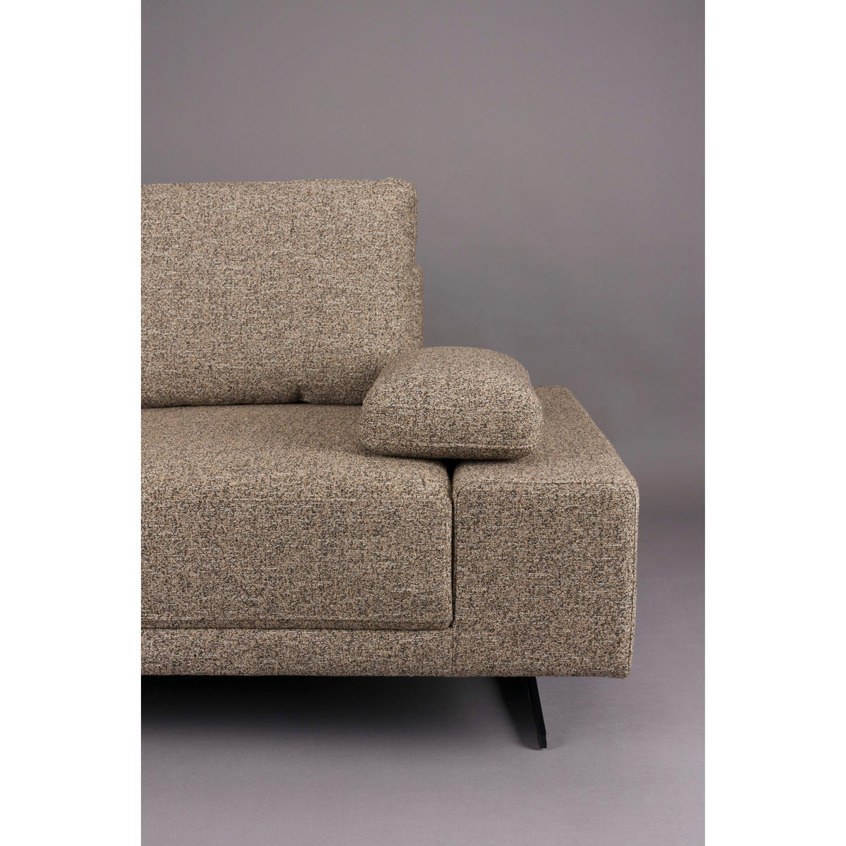 SOFA 3-SITZER Shelly Chaise Longue Links Beige - Beige/Braun, Kunststoff (308/90/183.5cm) - Dutchbone