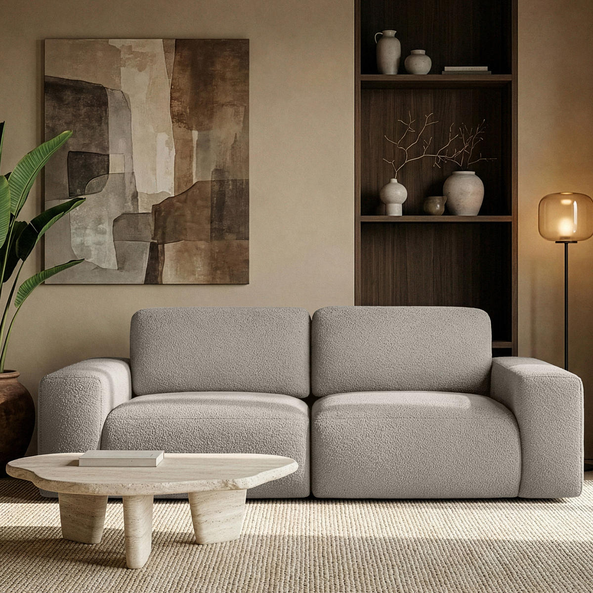 2-SITZER SOFA ZUCCO, Braun - Braun, Holz/Holzwerkstoff (212/85/100cm) - KONSIMO®