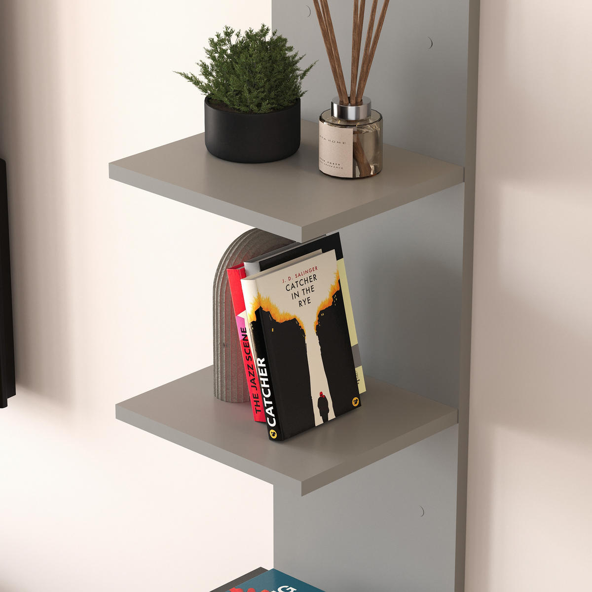 WANDREGAL Surahammar - Grau, Holzwerkstoff (30/95/28cm) - [en.casa]