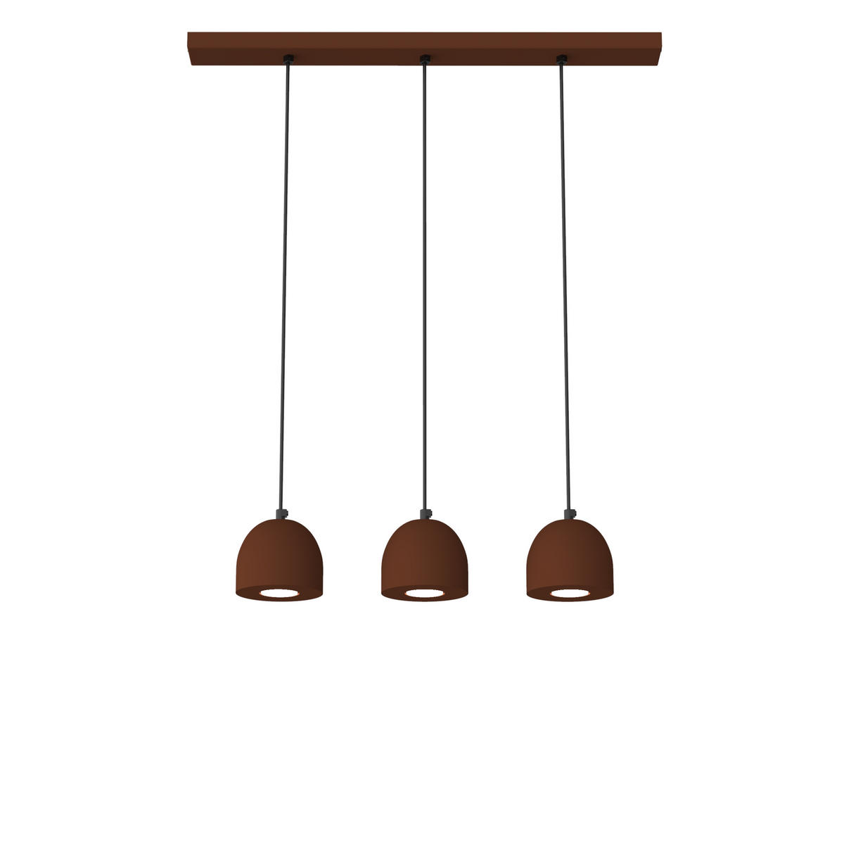 HÄNGELEUCHTE - Dunkelbraun, Metall (6.5/69/120cm) - Lumicom