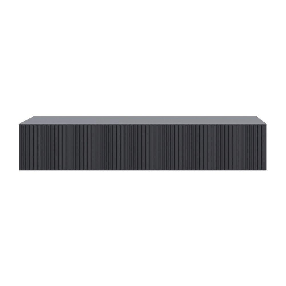 KONSOLENTISCH Veldio Schwarz 90 cm - Schwarz, Holzwerkstoff (35.6/90/17cm) - Selsey