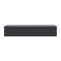 KONSOLENTISCH Veldio Schwarz 90 cm - Schwarz, Holzwerkstoff (35.6/90/17cm) - Selsey