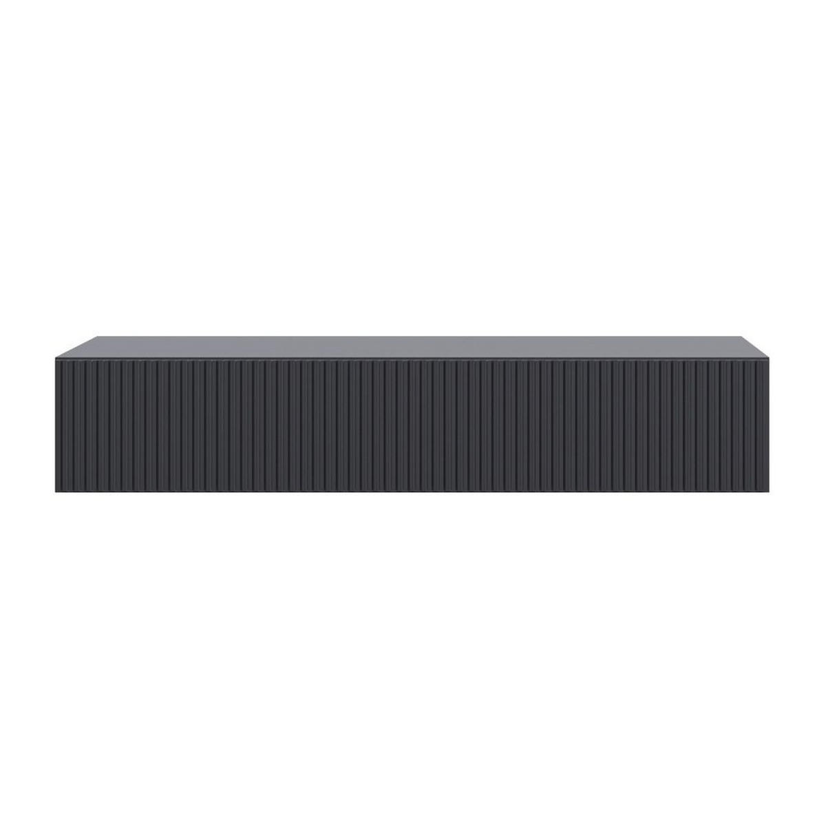 KONSOLENTISCH Veldio Schwarz 90 cm - Schwarz, Holzwerkstoff (35.6/90/17cm) - Selsey