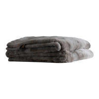 PLAID Linde Grau 220/240/2cm - Grau, Textil (240/220cm) - PTMD Collection