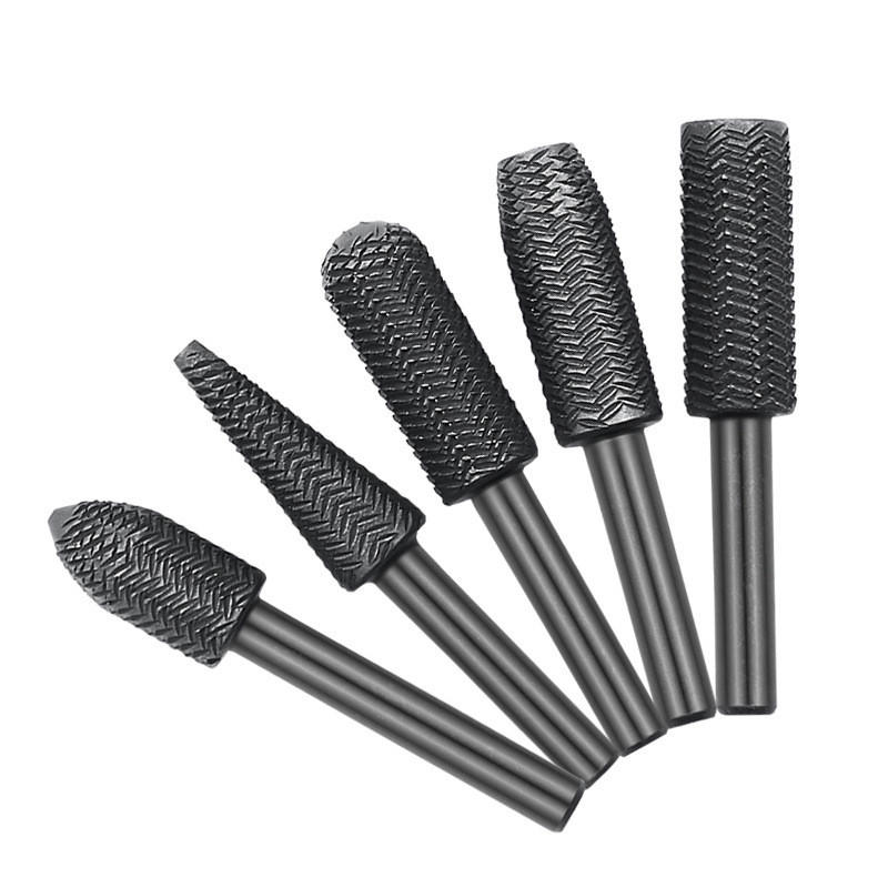 SCHLEIFSTIFTE – 5 Stück, 6 mm Schaftdurchmesser - Silberfarben, Metall (1.1/1.1/6cm) - DCA