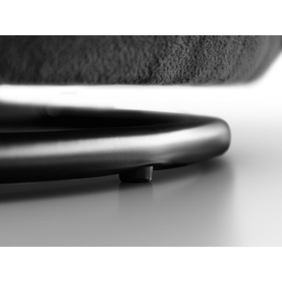 DREHSESSEL Dolce schwarz velour - Schwarz, Textil (90/83/90cm) - Beautysofa