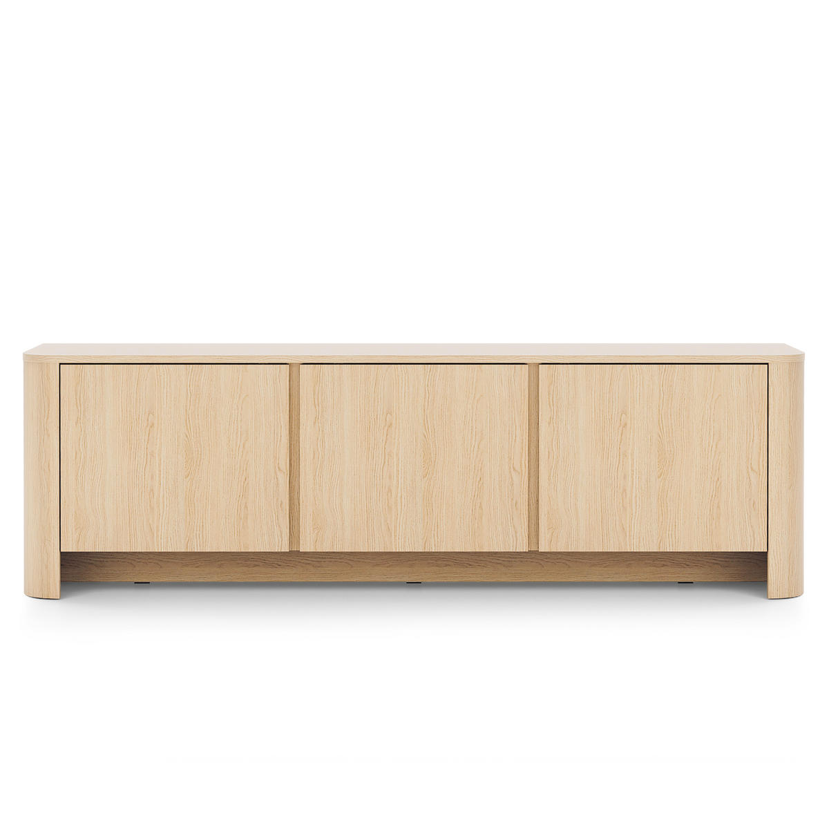 LOWBOARD AVORIO 168/52/39 cm, Eichefarben - Eichefarben/Naturfarben, Holzwerkstoff (168/52/39cm) - MASSENO