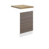 FRONTBLENDE R-Line Grau 45 cm, AP Eiche - Weiß/Braun, Holzwerkstoff (45/57.2/1.6cm) - Vicco